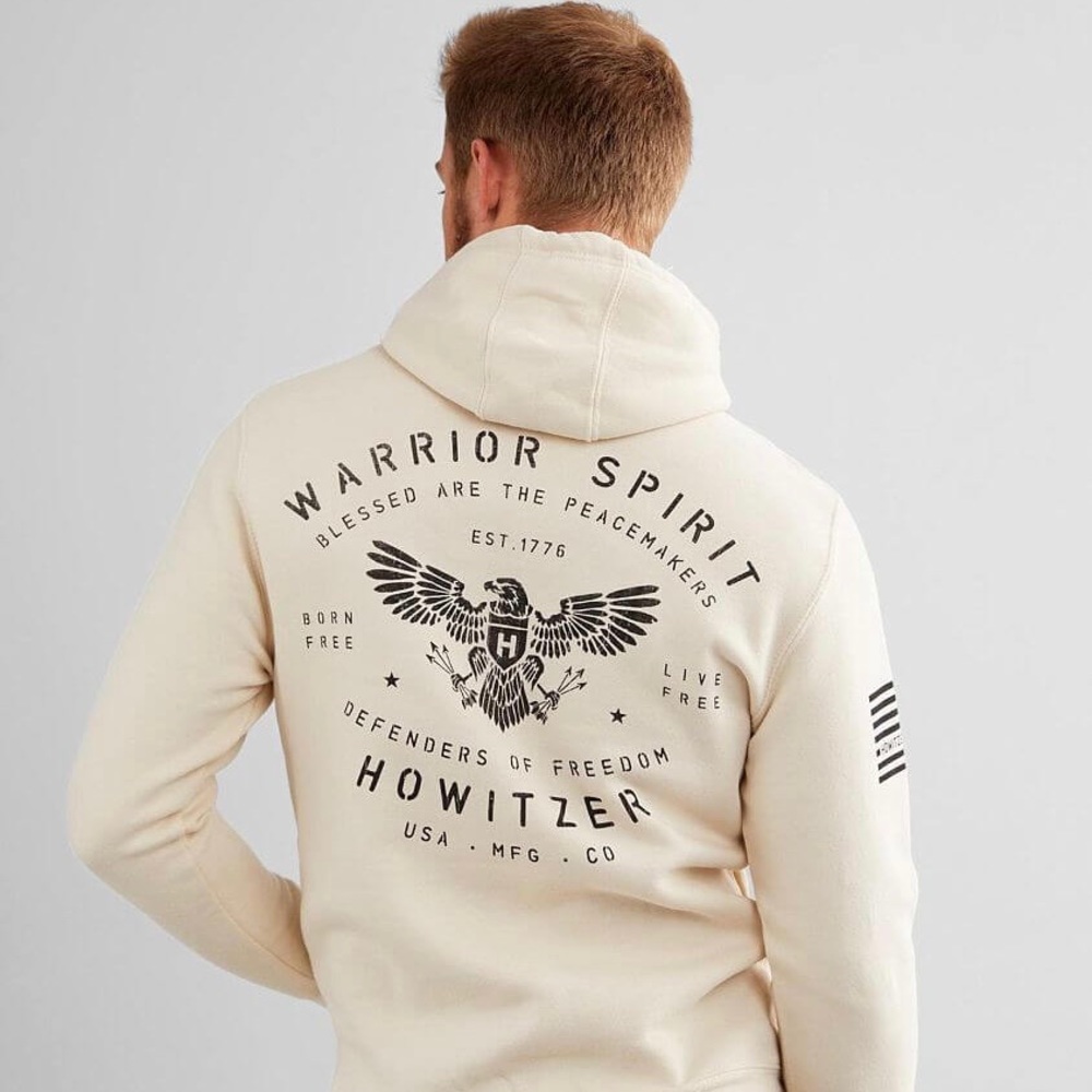 Buckle Cream Graphic Hoodie